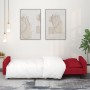 Sofá cama de 2 plazas con dos almohadas terciopelo rojo tinto en Sofás | Comprar online en Foru.es