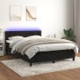 Cama box spring colchón y LED terciopelo negro 140x200 cm de vidaXL, Camas y somieres - Ref: Foro24-3134407, Precio: 414,38 €...