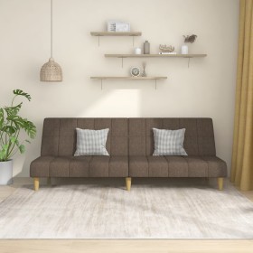 Sofá cama de 2 plazas tela gris taupe en Sofás | Comprar online en Foru.es