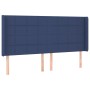 Cama box spring colchón y luces LED tela azul 200x200 cm de vidaXL, Camas y somieres - Ref: Foro24-3138347, Precio: 694,13 €,...