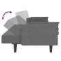 Sofá cama de 2 plazas con dos almohadas tela gris claro en Sofás | Comprar online en Foru.es