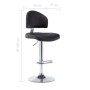 Taburete de cocina cuero sintético negro de vidaXL, Taburetes de cocina - Ref: Foro24-249646, Precio: 101,37 €, Descuento: %