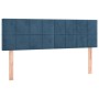 Cama box spring colchón y LED terciopelo azul oscuro 140x200 cm de vidaXL, Camas y somieres - Ref: Foro24-3134409, Precio: 41...