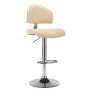 Taburete de cocina cuero sintético color crema de vidaXL, Taburetes de cocina - Ref: Foro24-249648, Precio: 108,79 €, Descuen...