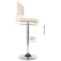 Taburete de cocina cuero sintético color crema de vidaXL, Taburetes de cocina - Ref: Foro24-249648, Precio: 108,79 €, Descuen...