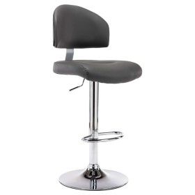 Taburete de cocina cuero sintético gris de vidaXL, Taburetes de cocina - Ref: Foro24-249649, Precio: 108,79 €, Descuento: %