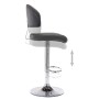Taburete de cocina cuero sintético gris de vidaXL, Taburetes de cocina - Ref: Foro24-249649, Precio: 108,79 €, Descuento: %