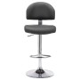 Taburete de cocina cuero sintético gris de vidaXL, Taburetes de cocina - Ref: Foro24-249649, Precio: 108,79 €, Descuento: %