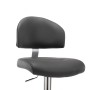 Taburete de cocina cuero sintético gris de vidaXL, Taburetes de cocina - Ref: Foro24-249649, Precio: 108,79 €, Descuento: %