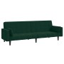 Sofá cama de 2 plazas con dos almohadas terciopelo verde oscuro en Sofás | Comprar online en Foru.es