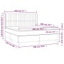 Cama box spring colchón y luces LED tela gris claro 180x200 cm de vidaXL, Camas y somieres - Ref: Foro24-3138493, Precio: 614...