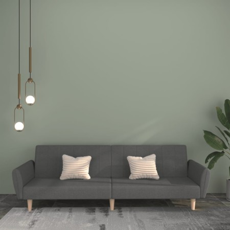 Sofá cama de 2 plazas tela gris claro en Sofás | Comprar online en Foru.es