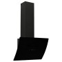 Campana extractora de pared acero vidrio templado negro 60 cm de vidaXL, Extractores - Ref: Foro24-51675, Precio: 175,57 €, D...
