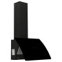 Campana extractora de pared acero vidrio templado negro 60 cm de vidaXL, Extractores - Ref: Foro24-51675, Precio: 175,57 €, D...