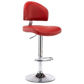 Taburete de cocina cuero sintético color vino tinto de vidaXL, Taburetes de cocina - Ref: Foro24-249651, Precio: 101,94 €, De...