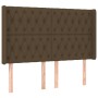 Cama box spring colchón luces LED tela marrón oscuro 140x200cm de vidaXL, Camas y somieres - Ref: Foro24-3138560, Precio: 541...