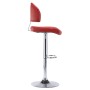 Taburete de cocina cuero sintético color vino tinto de vidaXL, Taburetes de cocina - Ref: Foro24-249651, Precio: 101,94 €, De...