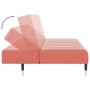 Sofá cama de 2 plazas terciopelo rosa en Sofás | Comprar online en Foru.es