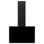 Campana extractora de pared acero vidrio templado negro 60 cm de vidaXL, Extractores - Ref: Foro24-51675, Precio: 175,57 €, D...
