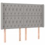 Cama box spring colchón y luces LED tela gris claro 160x200 cm de vidaXL, Camas y somieres - Ref: Foro24-3138565, Precio: 610...