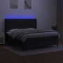 Cama box spring colchón y luces LED tela negro 180x200 cm de vidaXL, Camas y somieres - Ref: Foro24-3138575, Precio: 658,52 €...