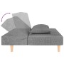 Sofá cama de 2 plazas con dos almohadas tela gris claro en Sofás | Comprar online en Foru.es