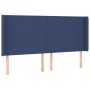 Cama box spring colchón y luces LED tela azul 200x200 cm de vidaXL, Camas y somieres - Ref: Foro24-3138187, Precio: 667,28 €,...