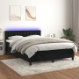 Cama box spring colchón y LED terciopelo negro 140x200 cm de vidaXL, Camas y somieres - Ref: Foro24-3134647, Precio: 440,77 €...