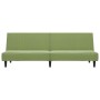 Sofá cama de 2 plazas terciopelo verde claro en Sofás | Comprar online en Foru.es