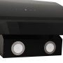 Campana extractora de pared acero vidrio templado negro 60 cm de vidaXL, Extractores - Ref: Foro24-51675, Precio: 175,57 €, D...