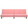 Sofá cama de 2 plazas terciopelo rosa en Sofás | Comprar online en Foru.es