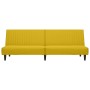 Sofá cama de 2 plazas terciopelo amarillo en Sofás | Comprar online en Foru.es