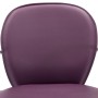 Taburetes cocina con reposabrazos 2 uds cuero sintético morado de vidaXL, Taburetes de cocina - Ref: Foro24-249708, Precio: 1...