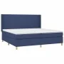 Box spring bed mattress and LED lights blue fabric 200x200 cm by vidaXL, Beds and slatted bases - Ref: Foro24-3138747, Price:...