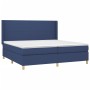 Cama box spring colchón y luces LED tela azul 200x200 cm de vidaXL, Camas y somieres - Ref: Foro24-3138747, Precio: 641,95 €,...