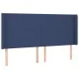 Box spring bed mattress and LED lights blue fabric 200x200 cm by vidaXL, Beds and slatted bases - Ref: Foro24-3138747, Price:...