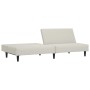 Sofá cama de 2 plazas terciopelo color crema en Sofás | Comprar online en Foru.es