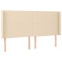 Cama box spring colchón y luces LED tela crema 200x200 cm de vidaXL, Camas y somieres - Ref: Foro24-3138746, Precio: 633,83 €...