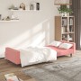 Sofá cama de 2 plazas terciopelo rosa en Sofás | Comprar online en Foru.es