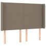 Cama box spring colchón y luces LED tela gris taupe 140x200 cm de vidaXL, Camas y somieres - Ref: Foro24-3138721, Precio: 530...