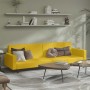Sofá cama de 2 plazas terciopelo amarillo en Sofás | Comprar online en Foru.es