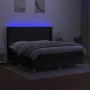 Cama box spring colchón y luces LED tela negro 180x200 cm de vidaXL, Camas y somieres - Ref: Foro24-3138735, Precio: 681,84 €...