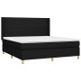 Cama box spring colchón y luces LED tela negro 180x200 cm de vidaXL, Camas y somieres - Ref: Foro24-3138735, Precio: 681,84 €...
