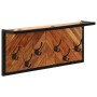 Perchero de pared con 6 ganchos madera maciza de mango en Estanterías | Comprar online en Foru.es