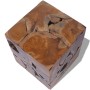 Taburetes/mesa de centro madera de teca maciza de vidaXL, Taburetes y sillas plegables - Ref: Foro24-274356, Precio: 451,96 €...