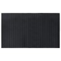 Alfombra rectangular bambú negro 60x100 cm en Alfombras | Comprar online en Foru.es