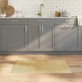 Alfombra rectangular bambú color natural claro 60x100 cm en Alfombras | Comprar online en Foru.es