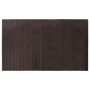 Alfombra rectangular bambú marrón oscuro 60x100 cm en Alfombras | Comprar online en Foru.es