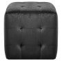 Puf 2 unidades terciopelo negro 30x30x30 cm de vidaXL, Otomanas - Ref: Foro24-278386, Precio: 89,95 €, Descuento: %