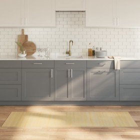 Alfombra rectangular bambú color natural claro 60x200 cm en Alfombras | Comprar online en Foru.es